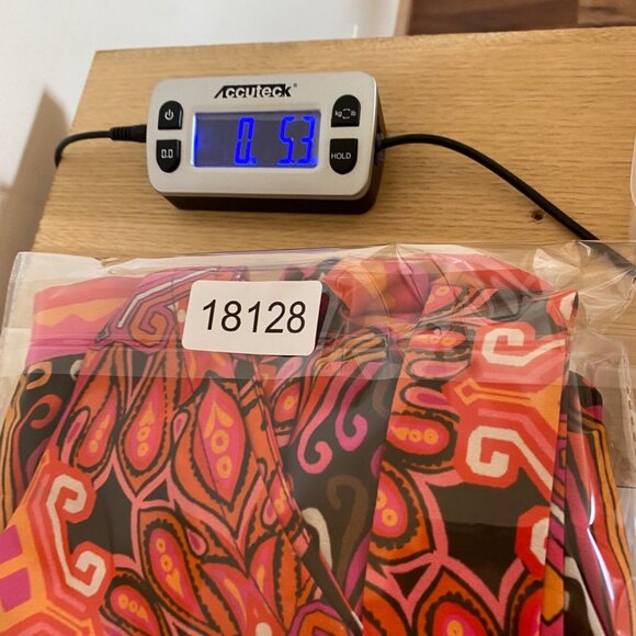 Chicos Top Womens 1 US Medium Orange Pink Zanzibar One Shoulder Side Tie Blouse* - Picture 10 of 10